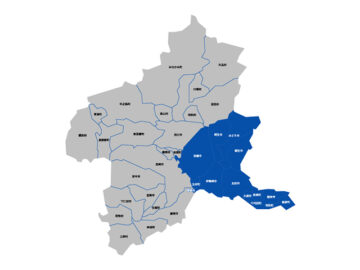 群馬県対応エリアMAP